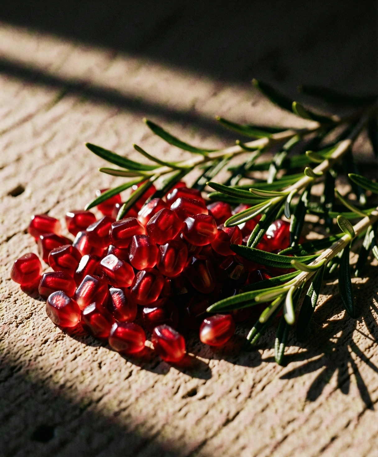 Ingredienti naturali freschi in composizione artistica